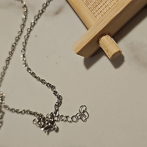 Silvery Paw Print Necklace - Picture 4 of 4